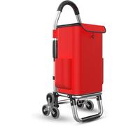 Carrello per la spesa pieghevole con 3 ruote, carrello montascale per la spesa e la lavanderia, silenziosa ruota triangolare