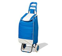 Carrello per la spesa pieghevole con ruote, robusto carrello della spesa per la spesa e uso esterno, design compatto e leggero per un facile trasporto