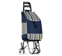 Carrello per la spesa pieghevole leggero per anziani - Carrello portatile multifunzionale per salire le scale per un facile trasporto di lattine e generi alimentari