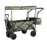 Carrello per la spesa pieghevole multifunzionale con tettoia rimovibile, leggero, facile da trasportare, per campeggio, picnic, pesca, versatile