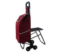 Carrello per la spesa pieghevole versatile per scale, carrello portatile resistente blu, ideale per la consegna della spesa a casa, carrello da arrampicata compatto e leggero