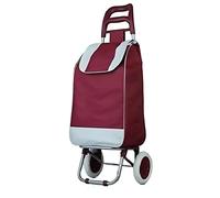 carrello per la spesa portaspesa trolley ruote carrellino alluminio pieghevole