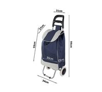 carrello per la spesa portaspesa trolley ruote carrellino alluminio pieghevole