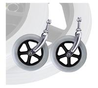 carrello per la spesa ruote in plastica 2 ruote in PVC for sedia girevole da 6 pollici, 7 pollici e 8 pollici, ruota anteriore for deambulatore, ruota solida di ricambio con forcella anteriore in acci