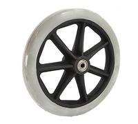 carrello per la spesa ruote in plastica Un accessorio for sedia a rotelle manuale Ruota anteriore universale con Beacomplete Set di 6 pollici 7 pollici 8 pollici Ruota anteriore solida Piccola ruota/g