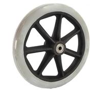 carrello per la spesa ruote in plastica Un accessorio for sedia a rotelle manuale Ruota anteriore universale con Beacomplete Set di 6 pollici 7 pollici 8 pollici Ruota anteriore solida Piccola ruota/g