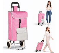 Carrello per la Spesa Zeus Trolley con Rivestimento Termico 35x30x90 cm e Ruote