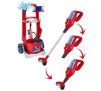 CARRELLO PER LE PULIZIE CON ASPIRAPOLVERE VERTICALE VILEDA E SECCHIO PER LA PULI