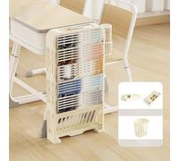 Carrello per libreria mobile, con ripiani compatti per aule, soggiorni, camere da letto e studio, design salvaspazio rimovibile per una facile sistemazione e conservazione