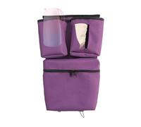 Carrello per passeggino, borsa per passeggino, borsa portaoggetti per passeggino e passeggino, accessori per passeggino da viaggio, carrelli per passeggino multifunzionali con portabicchieri, viola