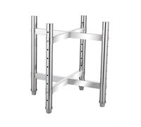 Carrello Per Pentole In Acciaio Inox Resistente, Ripiano In Metallo Regolabile In Altezza, Carrello Per Pentole Con Ruote, Carrelli Da Cucina Con Ruote Per Ristoranti(Silver without Wheel,35x53.5cm)