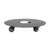 Carrello per Piante con Ruote Bloccabili Robusto Carrello per Piante in Acciaio al Carbonio per Famiglie, Balcone (12 Pollici)