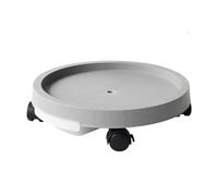 Carrello per piante con ruote per uso intensivo, Supporto for piante con ruote e sottovaso for acqua, grigio