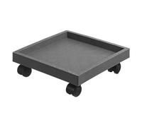 Carrello per piante con ruote per uso intensivo, Supporto for piante quadrato con ruote in plastica resistente