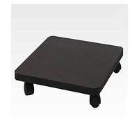 Carrello per piante in legno con ruote, quadrato, per interni ed esterni, vassoio per vasi, supporto per piante da giardino