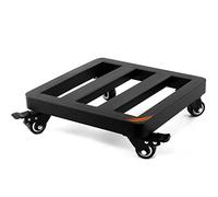 Carrello per piante in metallo resistente, con ruote frenanti, 30,5 cm, per interni ed esterni, per una facile mobilità e conservazione (nero)
