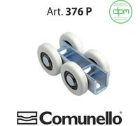 CARRELLO PER PORTONI INDUSTRIALI 4 RUOTE IN NYLON DIAMETRO 48 mm