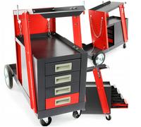 Carrello Per Saldatura MIG/WIG 4 Ruote 4 Cassetti 60 KG