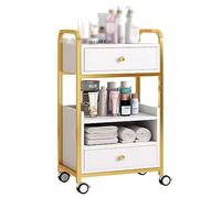 Carrello per salone di bellezza con ruote, carrello multistrato per attrezzature da barbiere con cassetti, strumento essenziale per l'organizzazione del salone