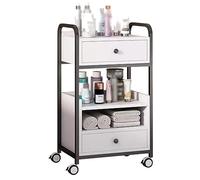 Carrello per salone di bellezza con ruote, carrello multistrato per attrezzature da barbiere con cassetti, strumento essenziale per l'organizzazione del salone