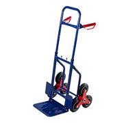 Carrello per scale fino a 150 kg, pieghevole, 3 volte, in gomma dura, telaio tubolare in acciaio