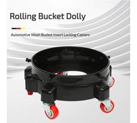 Carrello per secchio rotante rimovibile Kit di dettagli per ruote girevoli girevoli a 360 ° con ruote vassoio portaoggetti inserto per Tote ruote di bloccaggio