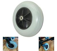 Carrello per sedia a rotelle, ruota anteriore grigio 20,3 x 5,1 cm solido, Jazzy, Quantum e Jet PowerChair e molte altre marche di ruote di ricambio