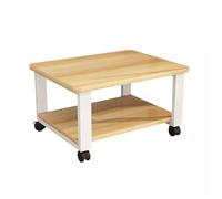 Carrello per stampante a 2 livelli con ruote Supporto per stampante mobile per ufficio domestico Scaffale regolabile Design di facile accesso Stampante compatta e durevole