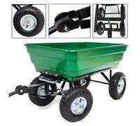 Carrello per traino ribaltabile giardino in acciaio coltivare orto agricoltura