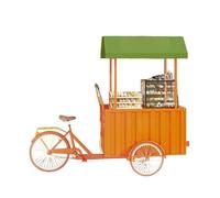 Carrello per triciclo con grande scatola portaoggetti per cibo da strada, matrimoni, feste e mercati, ideale come espositore per fiori