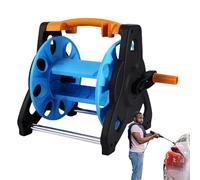 Carrello per tubi da giardino - Carrello con ruote per tubi commerciali, gestione professionale dei tubi 'acqua | Costruzione rivestita in polvere resistente, meccanismo retrattile liscio, uso