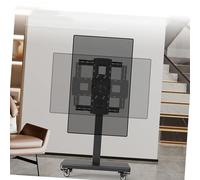 Carrello per TV mobile con ruote, supporto da pavimento regolabile per TV da 32 a 55 pollici, rotazione orizzontale e verticale dello schermo per una visione ottimale, supporta fino a 400 x 400 mm
