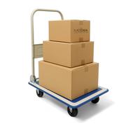 CARRELLO PIANALE MAGAZZINO PIEGHEVOLE TRASPORTO MERCE SCATOLE CARICO 150 KG 4RUO