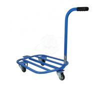 Carrello pianale portacassette CIGNO 2 ruote fisse Ø mm 100 1 ruota girevole Ø m