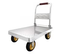Carrello pieghevole a base piatta da 500 kg, 90 x 60 cm, con ruote e maniglia per un facile caricamento, garage, magazzino e camion per traslochi
