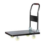 Carrello pieghevole a mano con piattaforma, su ruote, per un facile trasporto, per casa e viaggio