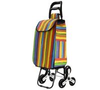 Carrello pieghevole Borsa shopping pieghevole leggera con ruote piccolo carrello for salire le scale(Yellow)