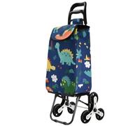 Carrello pieghevole Borsa shopping pieghevole leggera con ruote piccolo carrello for salire le scale(Green)