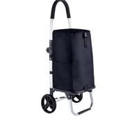 Carrello pieghevole Carrello for la spesa a domicilio pieghevole con ruote, comoda scala for salire le scale, carrello tirato a mano Carrello adatto per Scale(Nero)