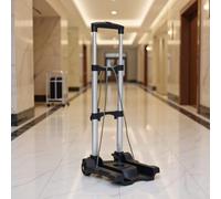 Carrello pieghevole compatto a 2 ruote, carrello portabagagli in alluminio leggero for viaggi e traslochi, capacità fino a 110 libbre