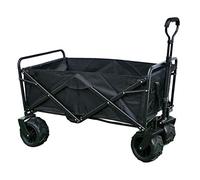 Carrello pieghevole da campeggio, carrello da giardino, carrello per la spesa per uso esterno e domestico, capacità di carico 100 kg, design resistente e portatile.