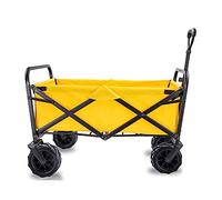Carrello pieghevole da giardino, carrello per la spesa, multifunzione, per campeggio e generi alimentari, design a 4 ruote, capacità di carico 90 kg, versatile