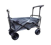 Carrello pieghevole da giardino multifunzione per la spesa per campeggio all'aperto, 4 ruote, capacità di carico 80 kg