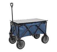 Carrello pieghevole da giardino portatile per uso esterno, carrello per la spesa pieghevole per picnic in spiaggia, contiene 120 kg, design versatile e robusto