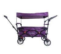 FUXTEC FX-CT700 Porpora carrello da trasporto pieghevole con tettuccio anti-UV, maniglia di spinta e freno di bloccaggio anteriore e posteriore, adatto ai bambini. L'originale.