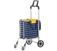Carrello pieghevole in alluminio con ruote, leggero, per la spesa, per arrampicarsi, trasportarlo, compatto e portatile, per un facile trasporto