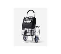 Carrello pieghevole in alluminio per salire le scale, con 2 ruote, leggero, per lavanderia e generi alimentari, portatile e aiutante per la spesa