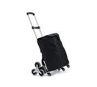 Carrello pieghevole leggero con ruote girevoli e design per salire le scale in alluminio con cuscinetto alto (include il colore della borsa: A)