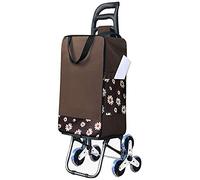 Carrello pieghevole multifunzione - Carrello per la spesa con tre ruote, montascale e tasche multiple per una facile conservazione - Carrello a mano ideale per la spesa e le commissioni