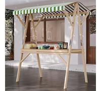 Carrello pieghevole per cibo da strada con tenda per affari, banco di mostra portatile per gelato alla limonata, fiere, fiere, stand del fornitore